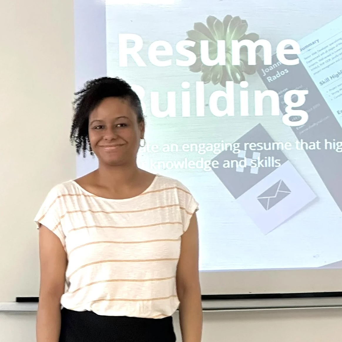 Jasmine Briggs-Rogers, Senior Director of Career Services at Berkeley College.