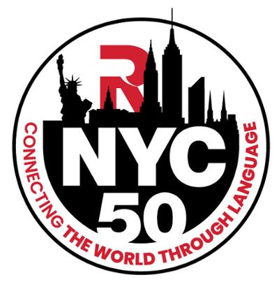 Rennert 50 years connecting the world through language seal